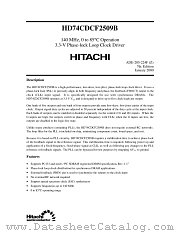 HD74CDCF2509B datasheet pdf Hitachi Semiconductor