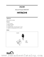 2SJ248 datasheet pdf Hitachi Semiconductor