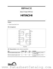 HD74AC32 datasheet pdf Hitachi Semiconductor