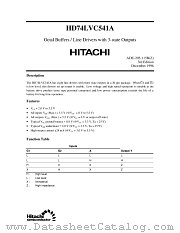 HD74LVC541A datasheet pdf Hitachi Semiconductor