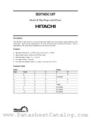 HD74HC107 datasheet pdf Hitachi Semiconductor