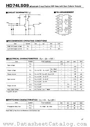 HD74LS09 datasheet pdf Hitachi Semiconductor