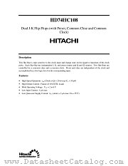 HD74HC108 datasheet pdf Hitachi Semiconductor
