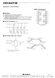 HD14071B datasheet pdf Hitachi Semiconductor