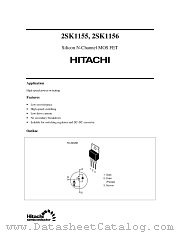 2SK1155 datasheet pdf Hitachi Semiconductor