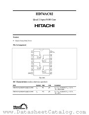 HD74AC02 datasheet pdf Hitachi Semiconductor