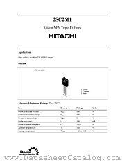 2SC2611 datasheet pdf Hitachi Semiconductor