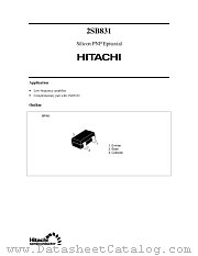 2SB831 datasheet pdf Hitachi Semiconductor