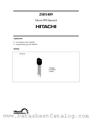 2SD1489 datasheet pdf Hitachi Semiconductor