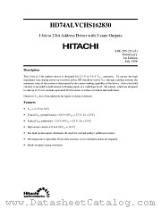 HD74ALVCHS162830 datasheet pdf Hitachi Semiconductor