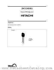 2SC1345K datasheet pdf Hitachi Semiconductor