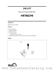 2SK1337 datasheet pdf Hitachi Semiconductor