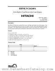 HD74LVC16240A datasheet pdf Hitachi Semiconductor