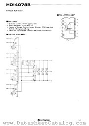 HD14078B datasheet pdf Hitachi Semiconductor