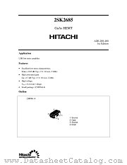 2SK2685 datasheet pdf Hitachi Semiconductor