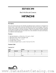 HD74HC490 datasheet pdf Hitachi Semiconductor