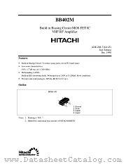 BB402M datasheet pdf Hitachi Semiconductor