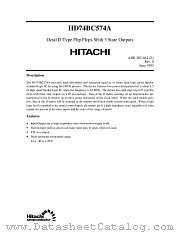 HD74BC574A datasheet pdf Hitachi Semiconductor