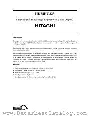 HD74HC323 datasheet pdf Hitachi Semiconductor