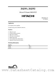2SJ352 datasheet pdf Hitachi Semiconductor