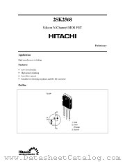 2SK2568 datasheet pdf Hitachi Semiconductor