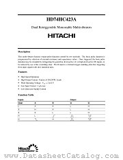 HD74HC423A datasheet pdf Hitachi Semiconductor