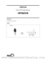 2SD2104 datasheet pdf Hitachi Semiconductor
