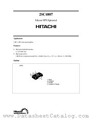 2SC4807 datasheet pdf Hitachi Semiconductor