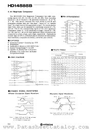 HD14585B datasheet pdf Hitachi Semiconductor