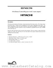 HD74HC590 datasheet pdf Hitachi Semiconductor