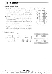 HD14521B datasheet pdf Hitachi Semiconductor