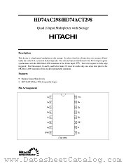 HD74ACT298 datasheet pdf Hitachi Semiconductor