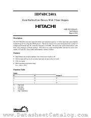 HD74BC240A datasheet pdf Hitachi Semiconductor
