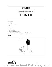 2SK1405 datasheet pdf Hitachi Semiconductor