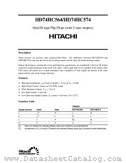 HD74HC574 datasheet pdf Hitachi Semiconductor