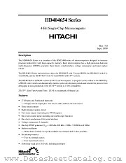 HD4074654 datasheet pdf Hitachi Semiconductor