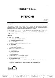HD40L4019R datasheet pdf Hitachi Semiconductor
