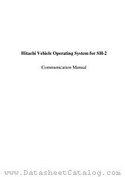 SH-2 datasheet pdf Hitachi Semiconductor