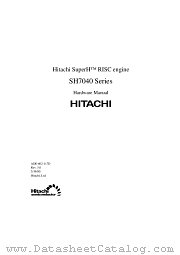 SH7040 SERIES datasheet pdf Hitachi Semiconductor