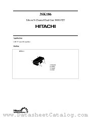 3SK186 datasheet pdf Hitachi Semiconductor