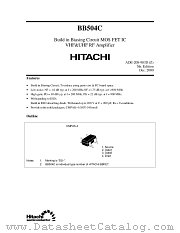 BB504C datasheet pdf Hitachi Semiconductor
