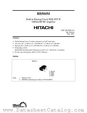 BB504M datasheet pdf Hitachi Semiconductor