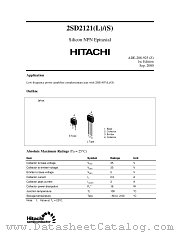 2SD2121(L)/(S) datasheet pdf Hitachi Semiconductor