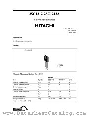 2SC1212 datasheet pdf Hitachi Semiconductor