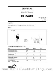 2SB727(K) datasheet pdf Hitachi Semiconductor