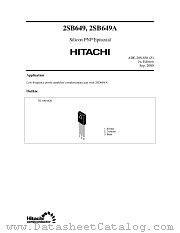 2SB649A datasheet pdf Hitachi Semiconductor