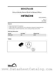 HSM276ASR datasheet pdf Hitachi Semiconductor