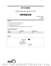HVU383B datasheet pdf Hitachi Semiconductor