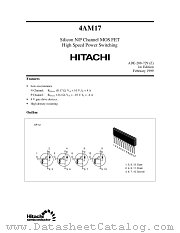 4AM17 (NCH/PCH) datasheet pdf Hitachi Semiconductor