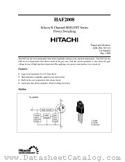 HAF2008 datasheet pdf Hitachi Semiconductor